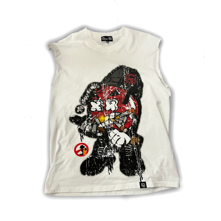 SGT BombShell Sleeveless Tee (White)